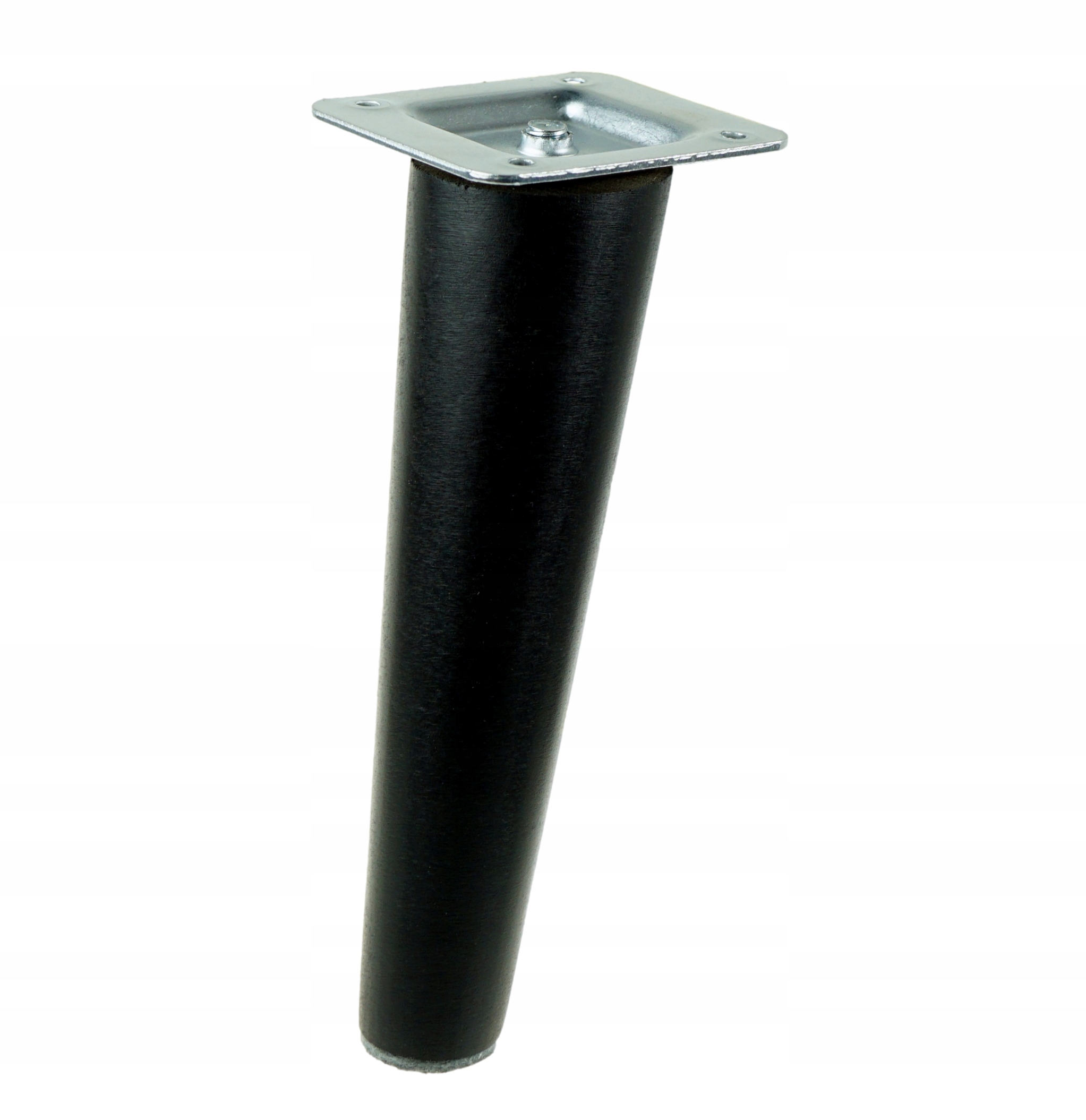 

1x Noga nóżka bukowa czarna skośna zestaw 20 cm