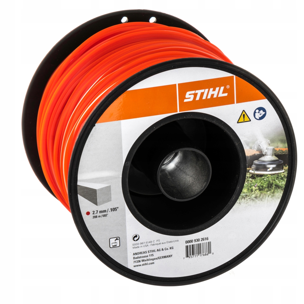 

Żyłka tnąca kwadratowa 2,7mm rolka 215m Stihl