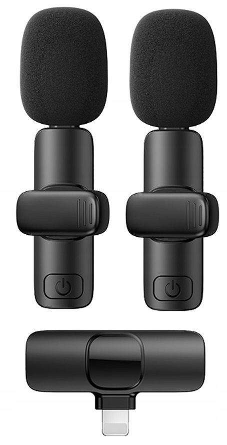 

2x Bezprzewodowy Mikrofon Krawatowy iPhone iOS