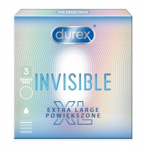 

Prezerwatywy Durex Invisible XL cienkie duże 3 szt