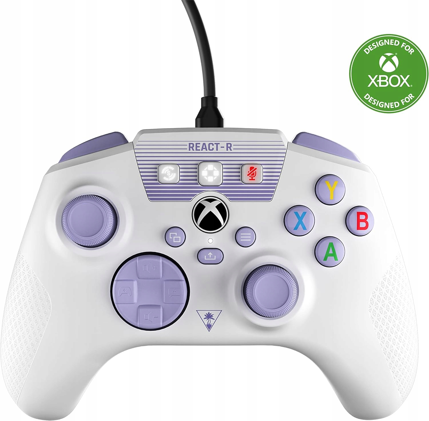 Turtle Beach REACT-R Kontroler - biały/fioletowy Xbox X/S/ONE Win 10 & 11