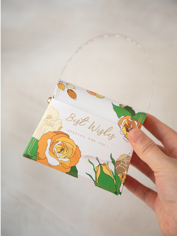 Torebka Pudełko Prezent BEST WISHES 10x5x9 Marka inny