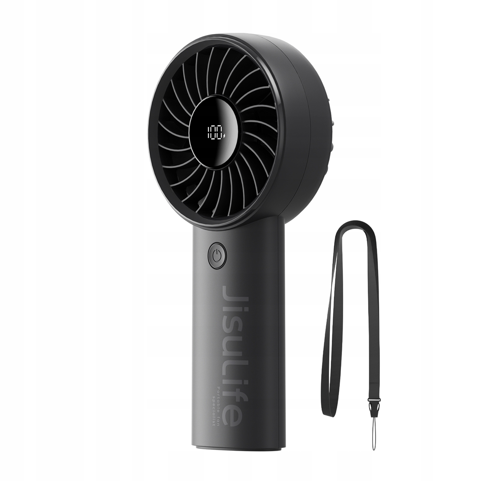 Mini ventilátor, ruční ventilátor Usb-c 3600 mAh černý