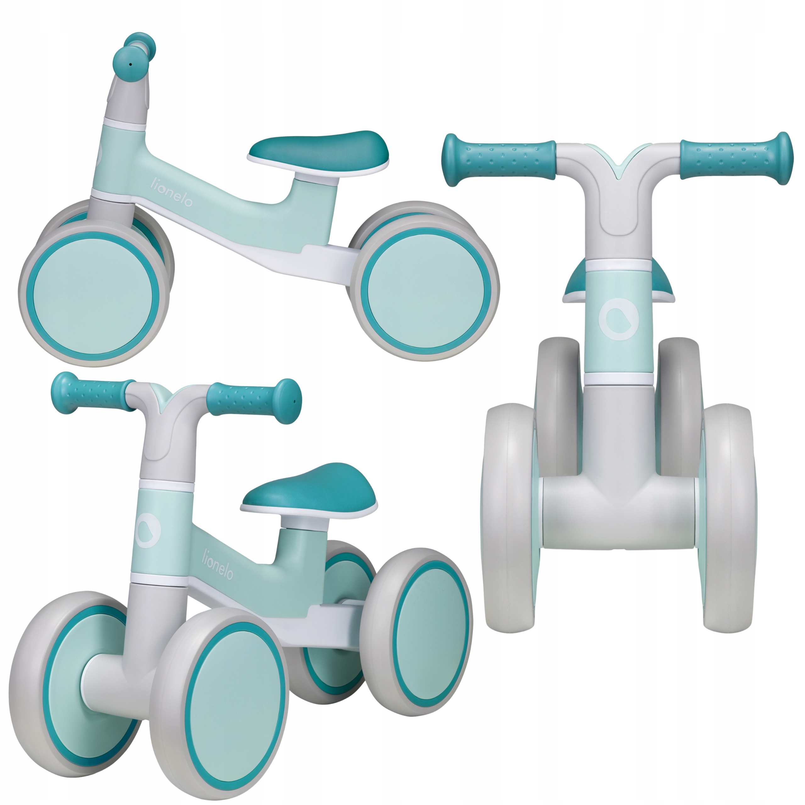 Rowerek biegowy chodzik jeździk Lionelo Villy 4 Koła Amortyzacja Na Roczek