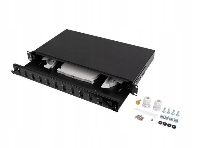 Przełącznica światłowodowa Lanberg 12xSC Duplex 12xLC Quad Rack 19"