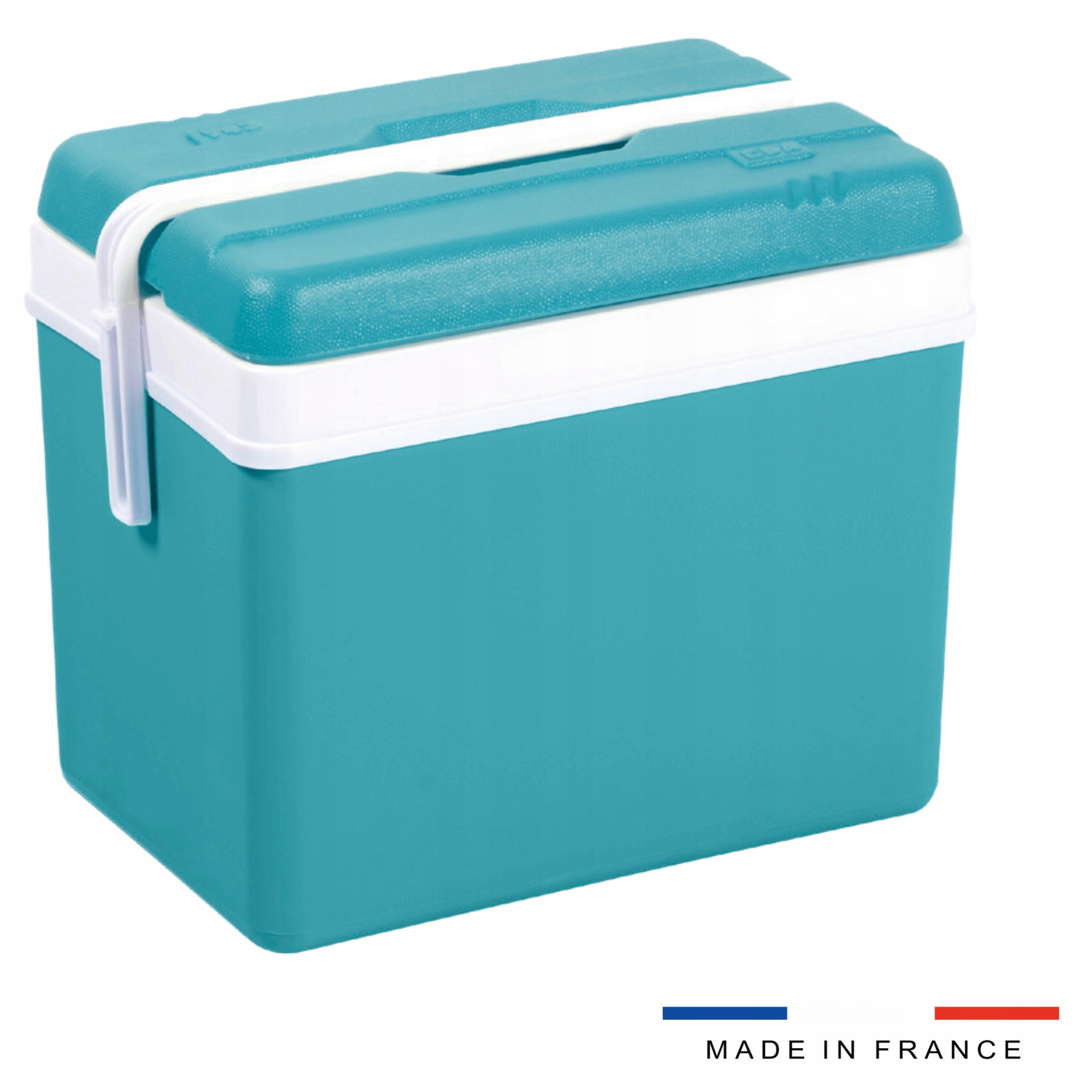 Lodówka turystyczna 35L Kamai Eda na wkłady mrożące, niebieska z białą