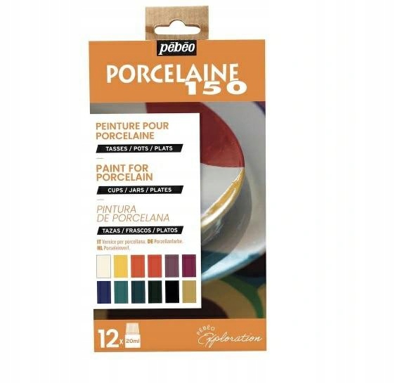 Barvy na porcelán Pebeo Porcelaine 150 12x20ml 1