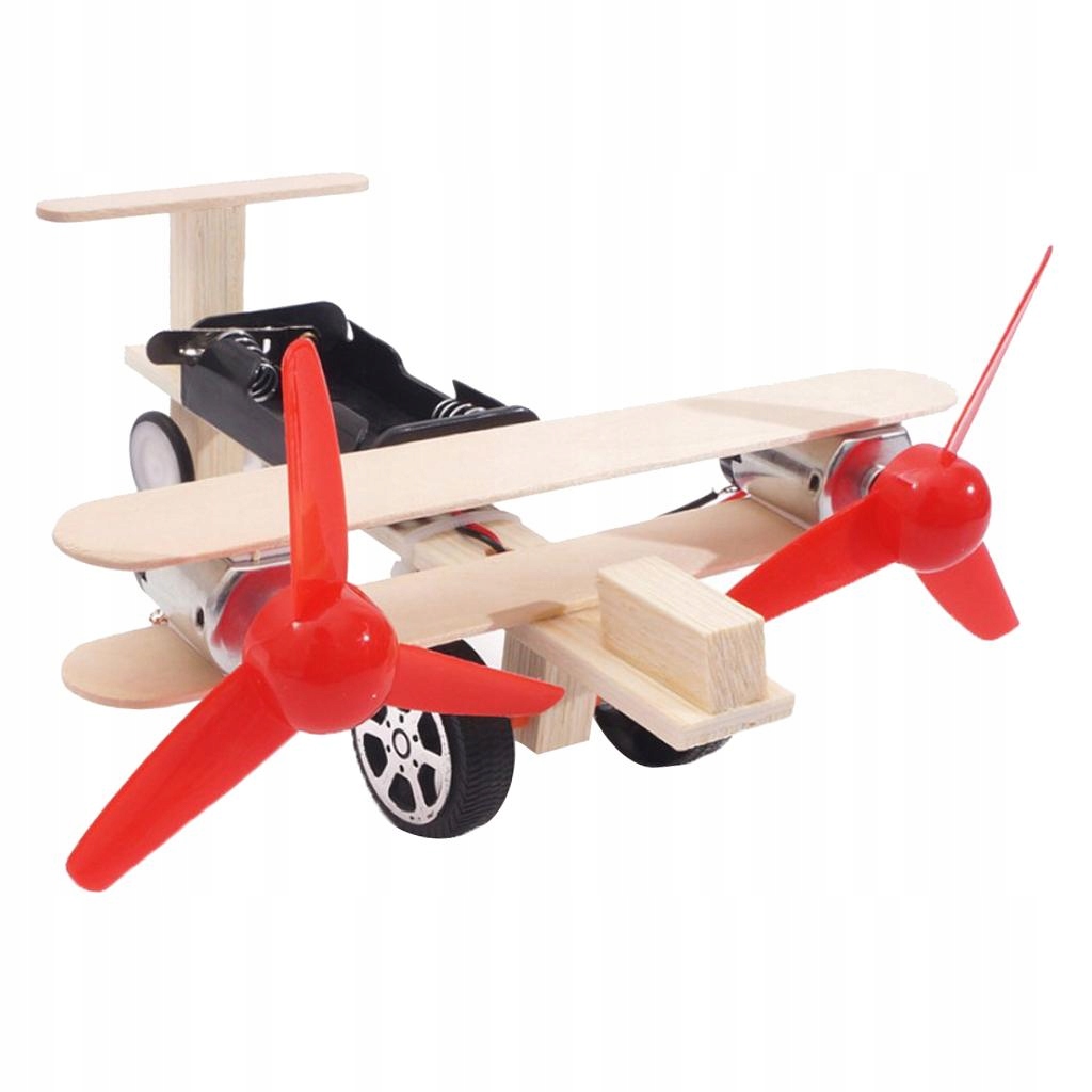 Diy Science Experiment Toy 3d Glide Plane Model Elektryczny silnik bliźniaczy