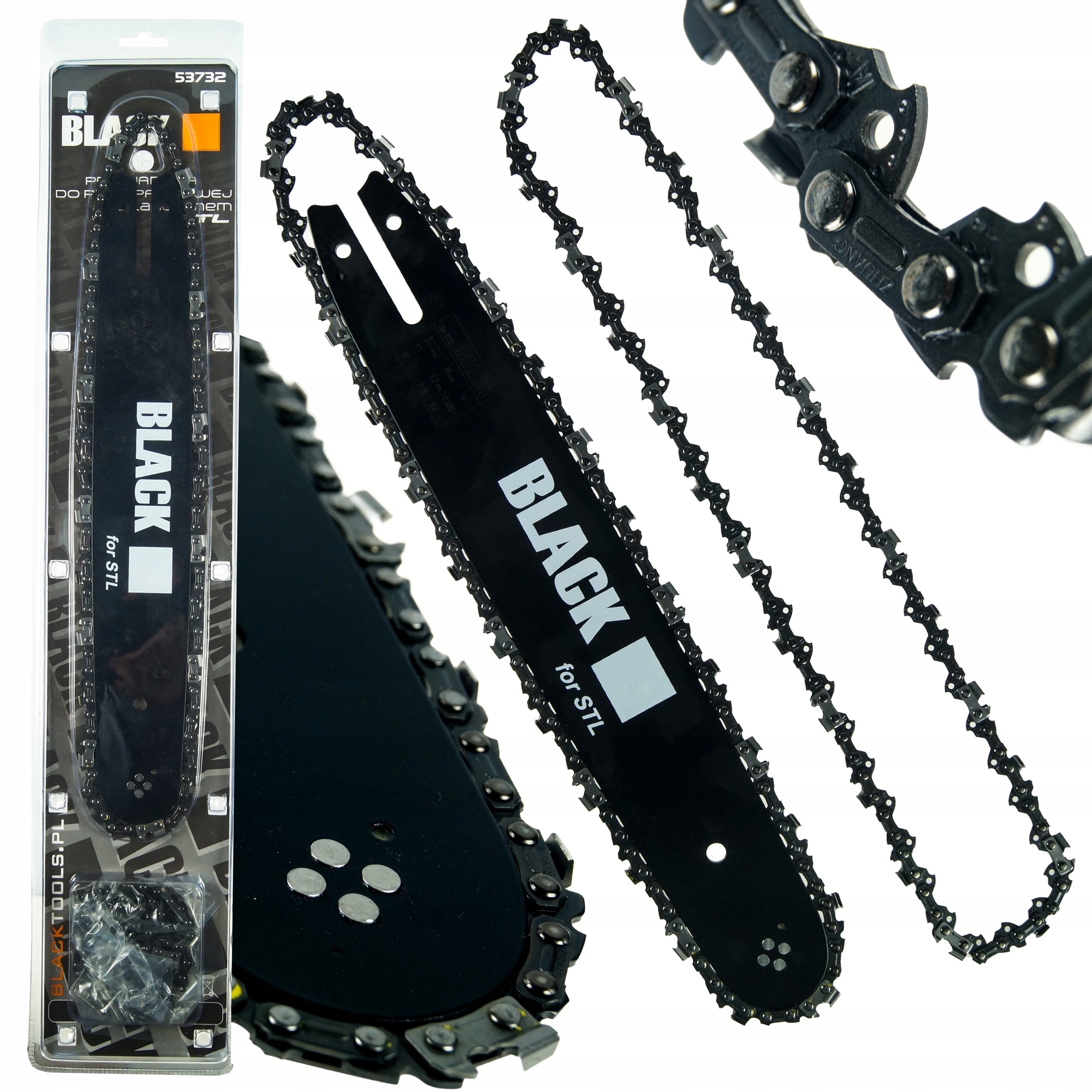 VEZETŐSÍN 14'' 35cm + 2 LÁNC STIHL FŰRÉSZHEZ 50og 3/8 1.3 MM MS180 MS230