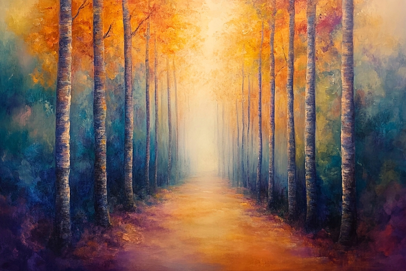 Obraz Na Plátně Canvas Venkovní Podzimní Stromy Cesta Stezka Procházka 120x80
