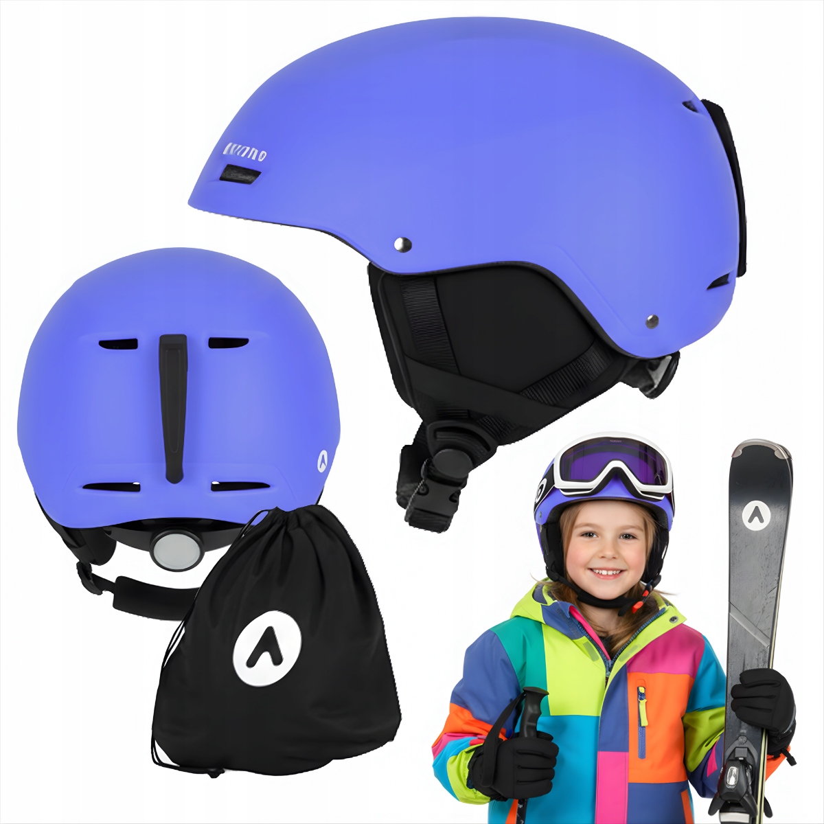 Dětská lyžařská přilba Attabo Avens 2.0 Jr 48-54 cm S Ventilací In-mold