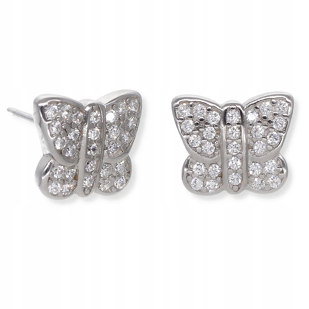 

Kolczyki srebrne Ag 925 z motylkami 003K