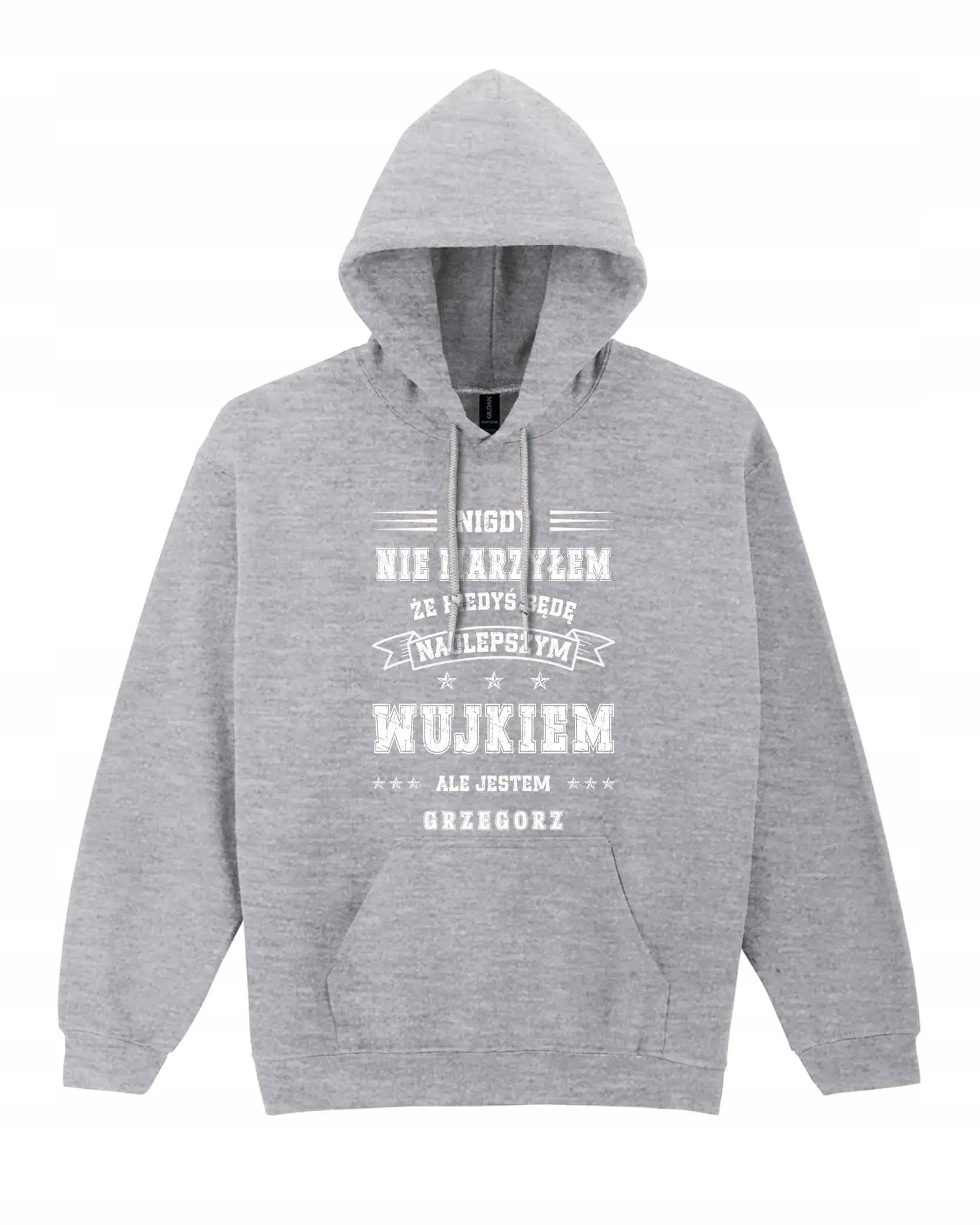 Mikina s kapucí pro strýčka Personalizovaná Nejlepší šedá XXL