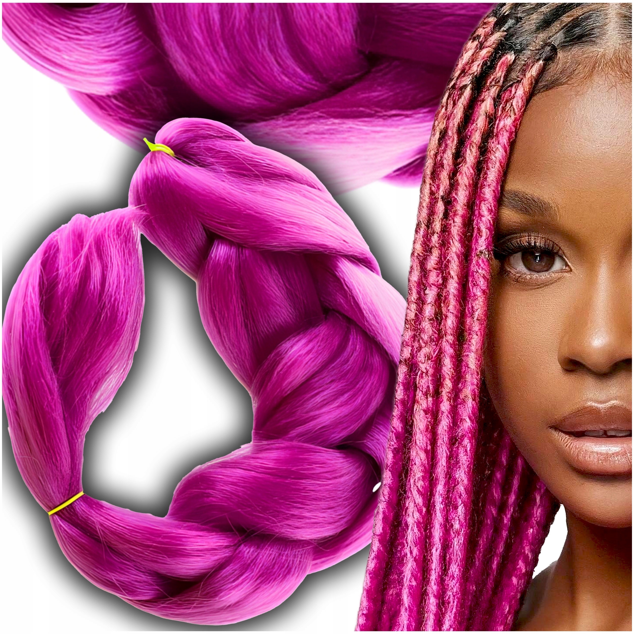 WŁOSY SYNTETYCZNE DO WARKOCZYKÓW KOLOROWE WARKOCZYKI DOCZEPIANE DŁUGIE 120