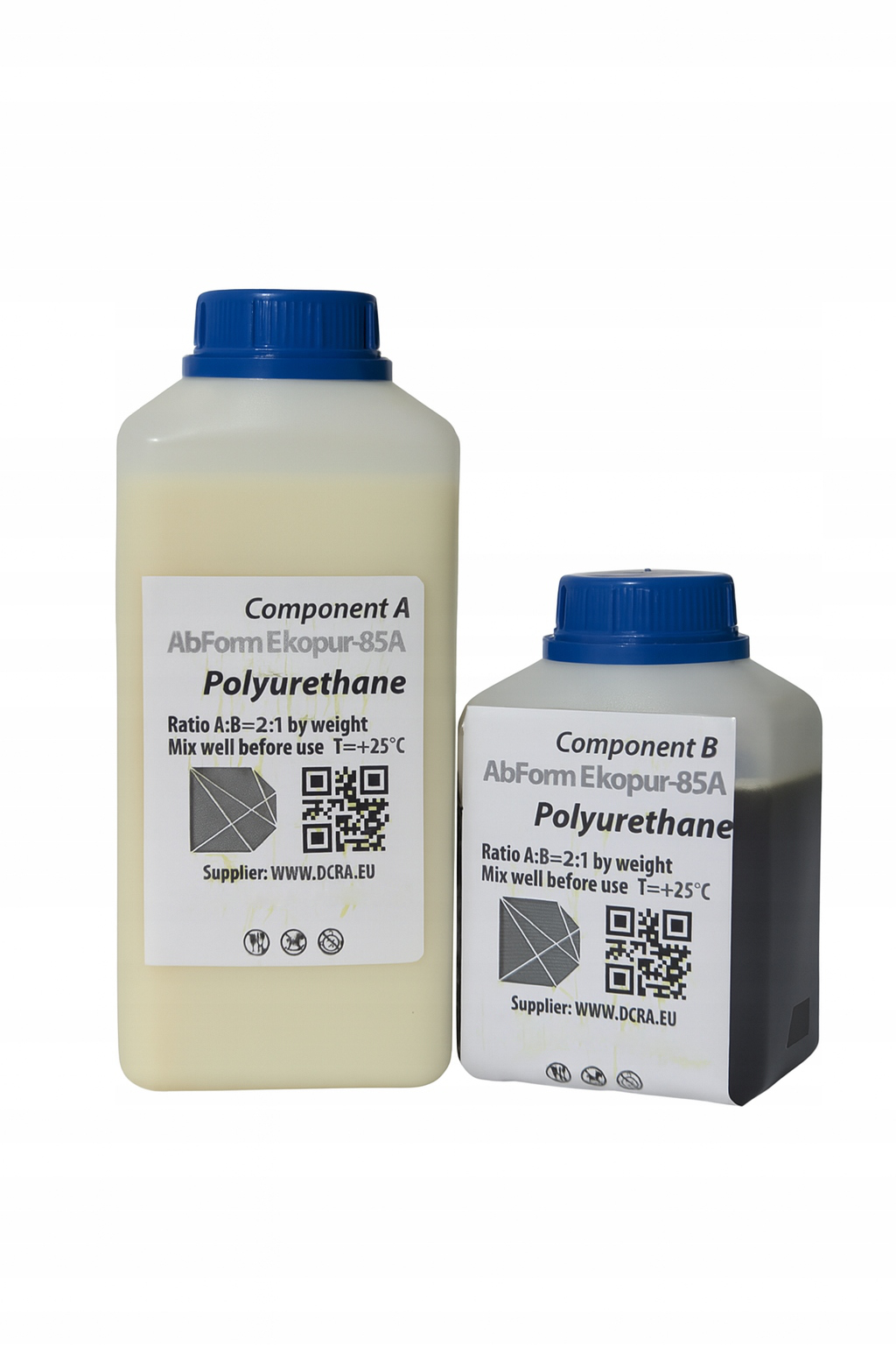 Polyuretan kaučuková pružná polyuretanová pryskyřice Ekopur-Shore 85A 1,5 kg