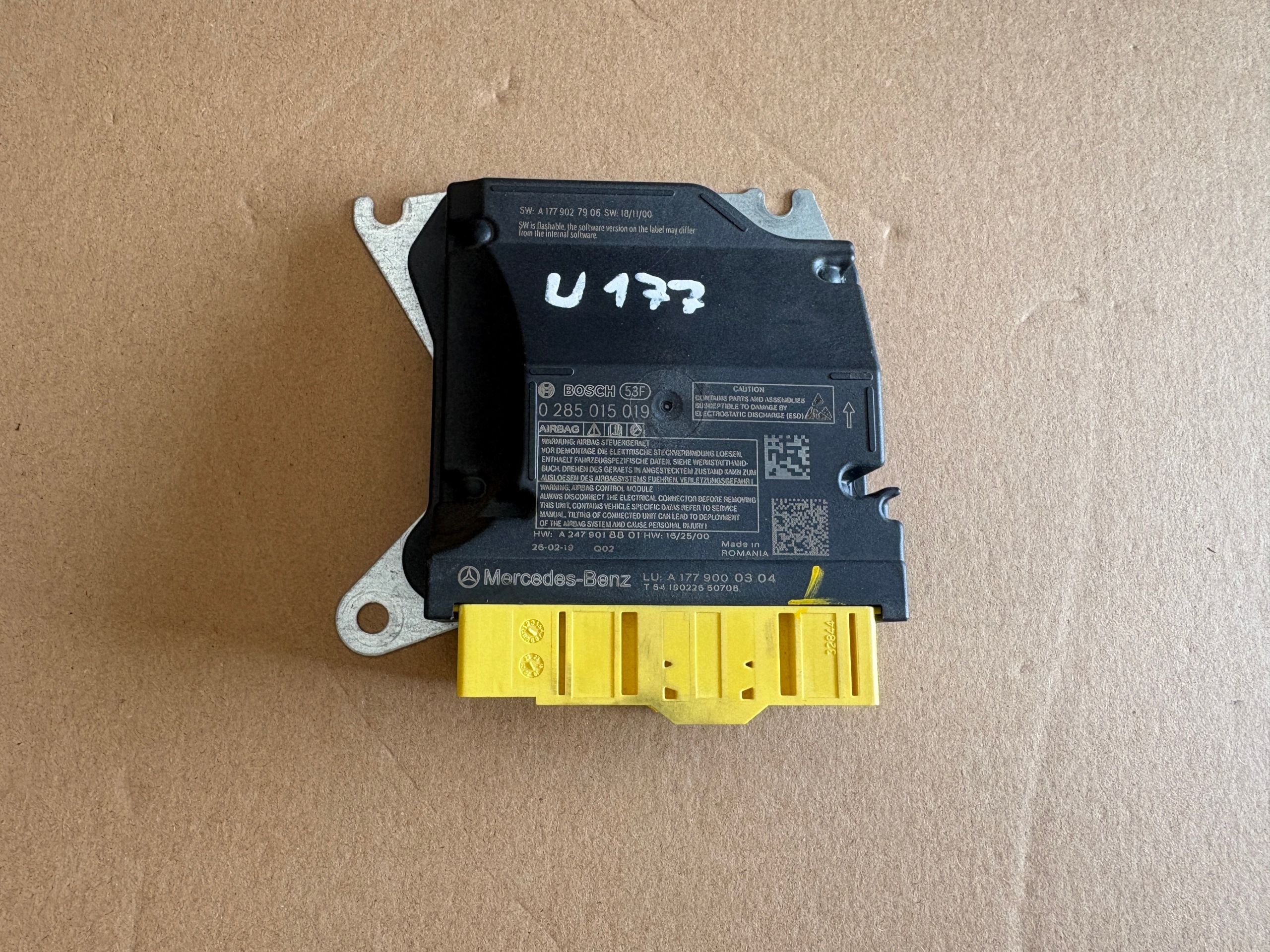 MERCEDES A classe W177 SENSOR AIR BAG module A1779027906