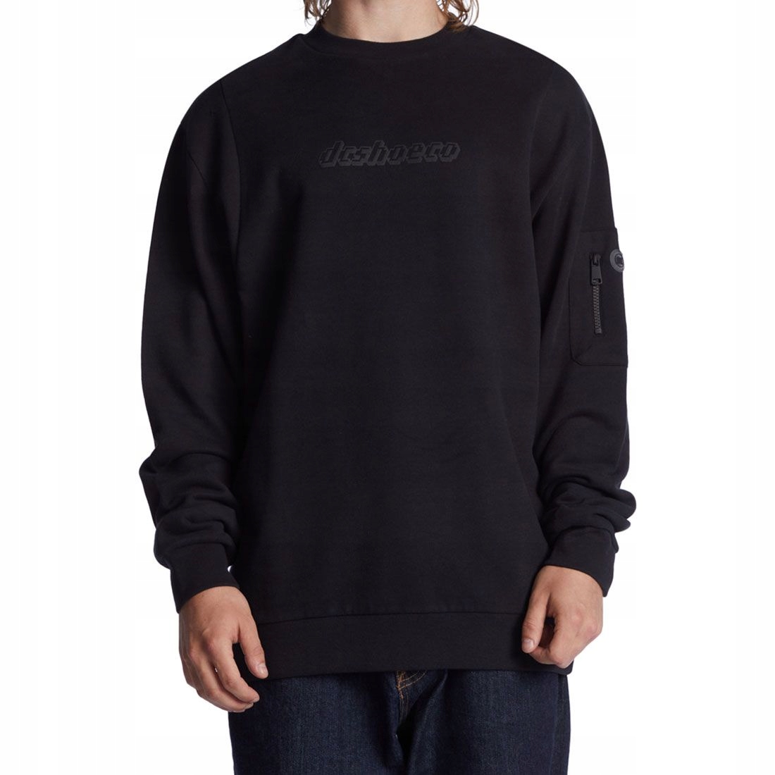 Mikina DC bez kapuce Arena černá s XXL kapsou