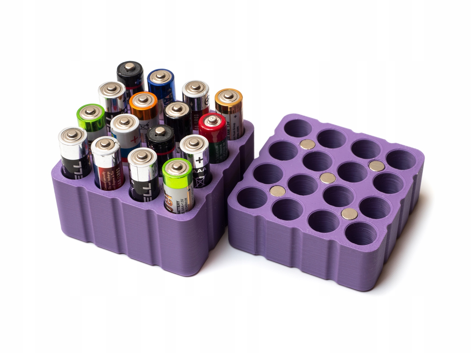 Organizer na baterie, etui, pojemnik, pudełko 16 x AAA