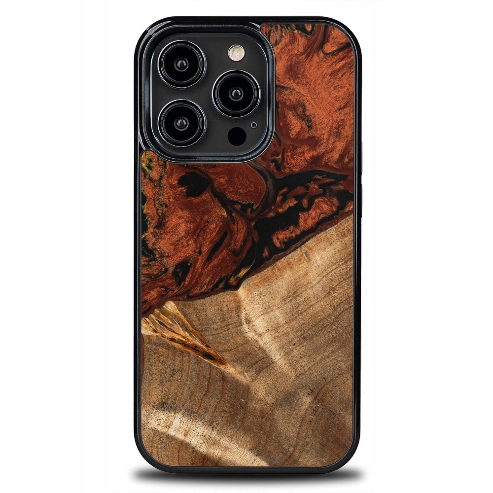 Pouzdro Bewood Unique pro iPhone 15 Pro 4 Živly Oheň