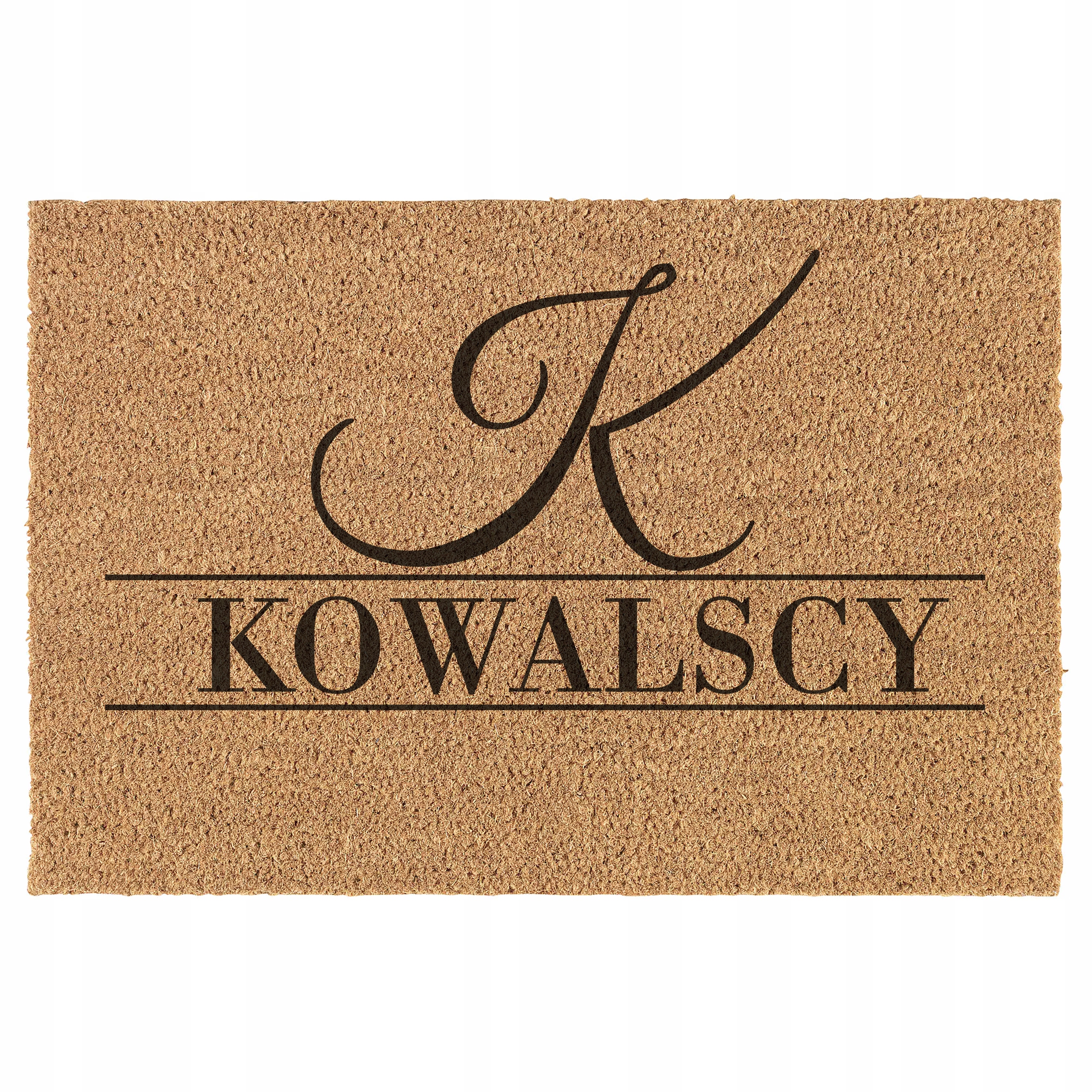 

Wycieraczka wejściowa z nazwiskiem Do Butów