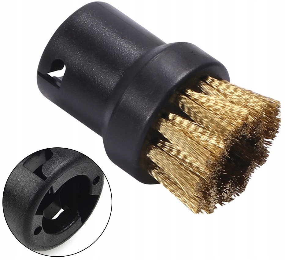 2x SZCZOTKI OKRĄGŁE do PAROWNICY KARCHER SC1 SC2 SC3 SC4 SC5 KOŃCÓWKA ZAPAS Marka Reptila