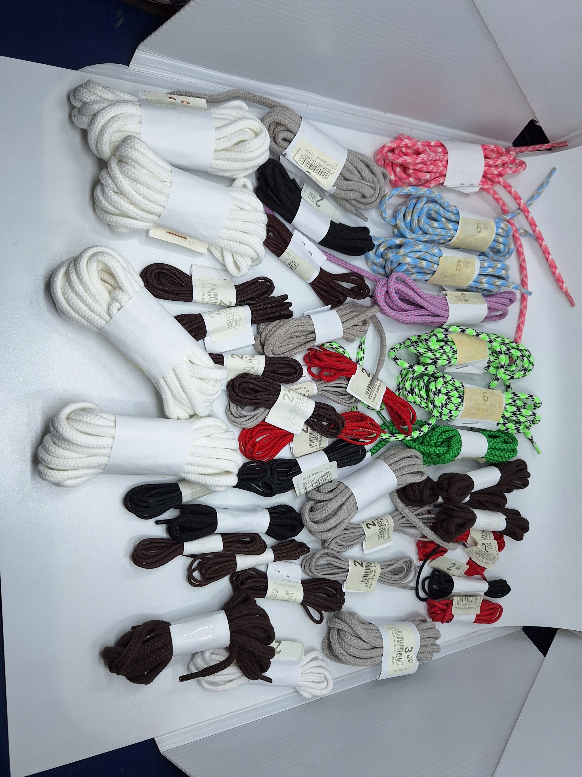 Sznurówki hurt mix różne rozmiary i kolory