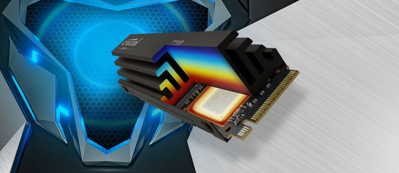 CRUCIAL T700 4000GB [4TB] NVMe PCIe Gen.5 M.2 2280 Radiator — 7