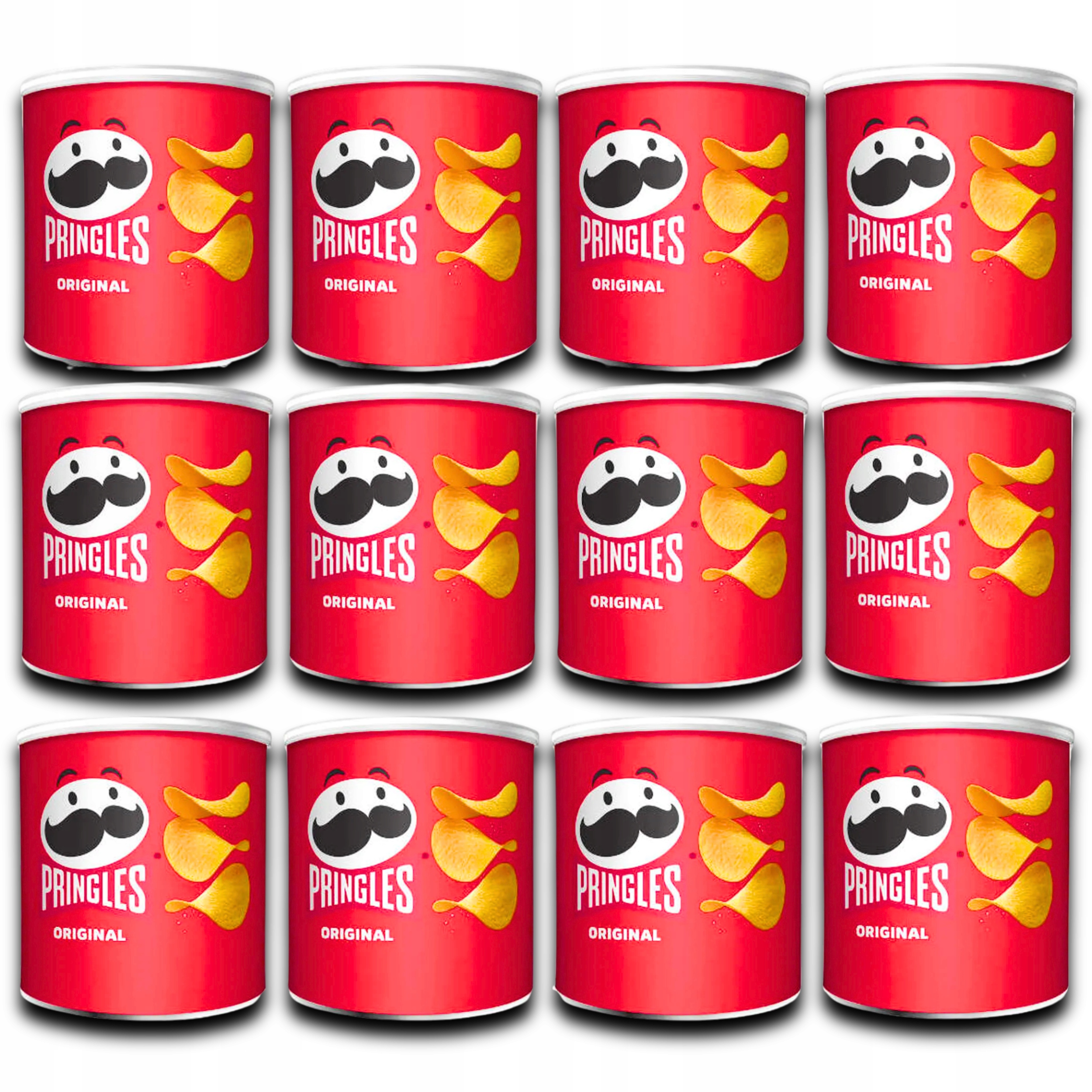 Bramborové Chipsy Přírodní Příchuť Pringles Original Křupky Tuba 12X40g