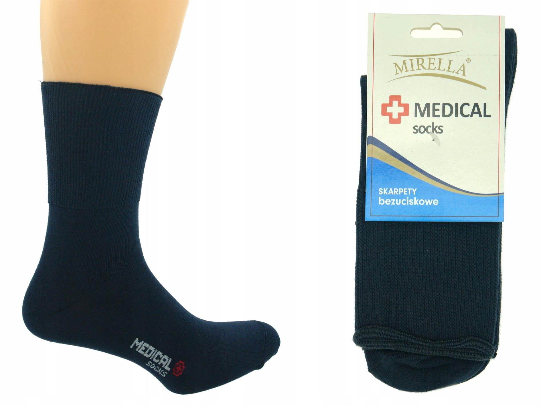 

Skarpety męskie bezuciskowe Medical 38-40 Grafit