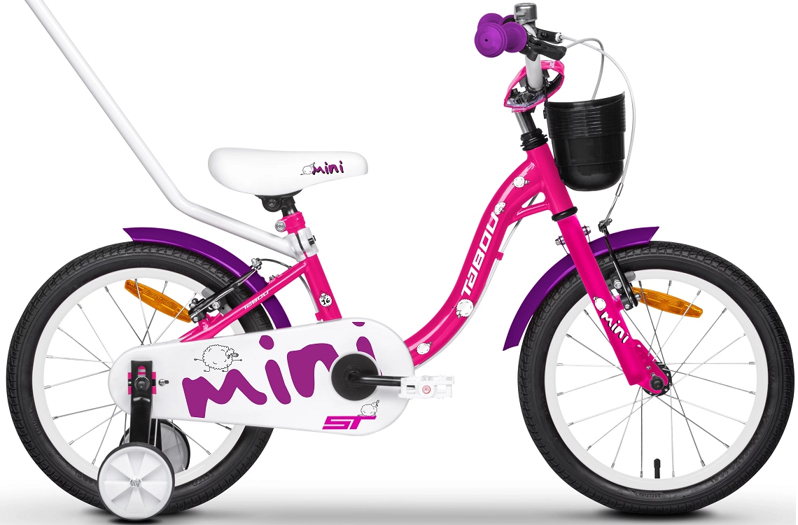 Rower dziecięcy Tabou Miss St 16" pink white