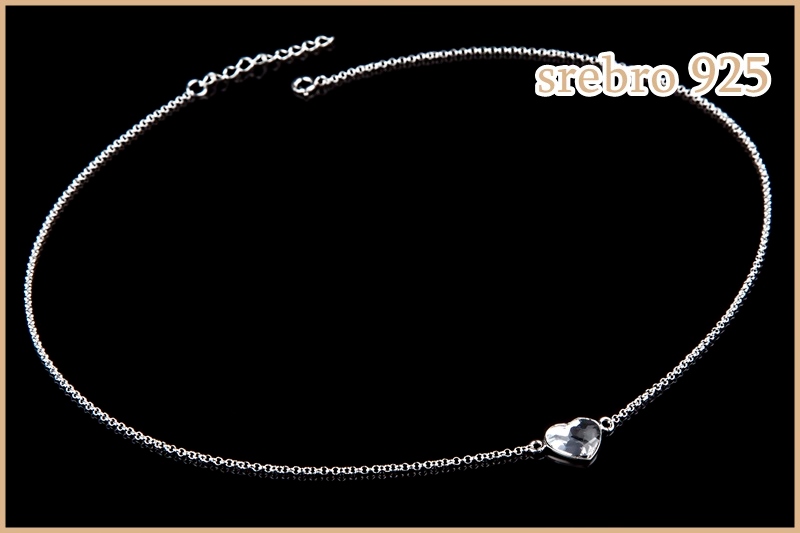 

Naszyjnik Swarovski Serce Srebro 925