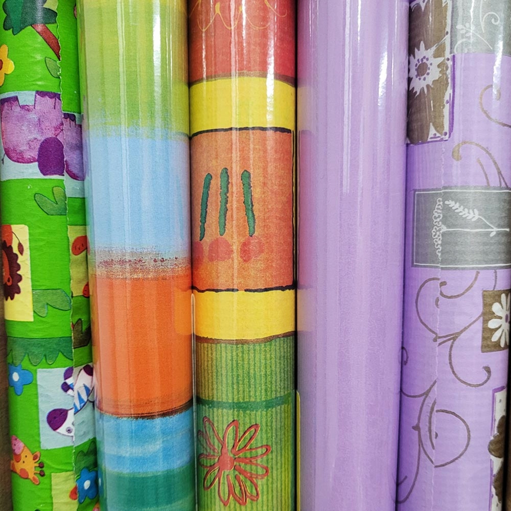 Papier zestaw do pakowania prezentów 57cmx2m 5szt