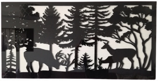 

Obraz Na Ścianę Las I Jelenie Plexi 100X50 cm