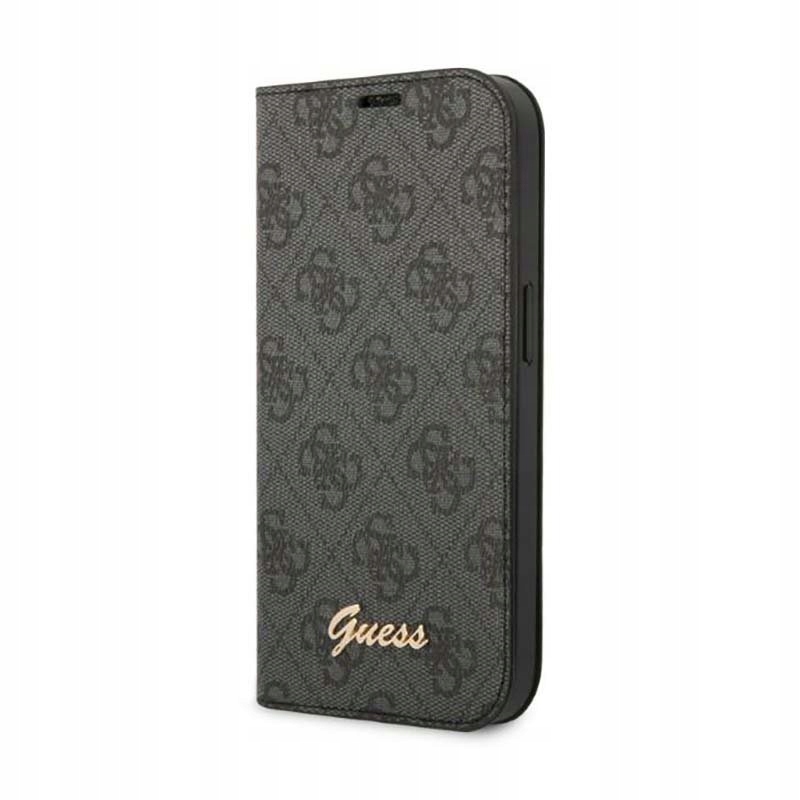 Guess 4G Metal Camera Outline Booktype Case – Pouzdro pro iPhone 14 (černé)