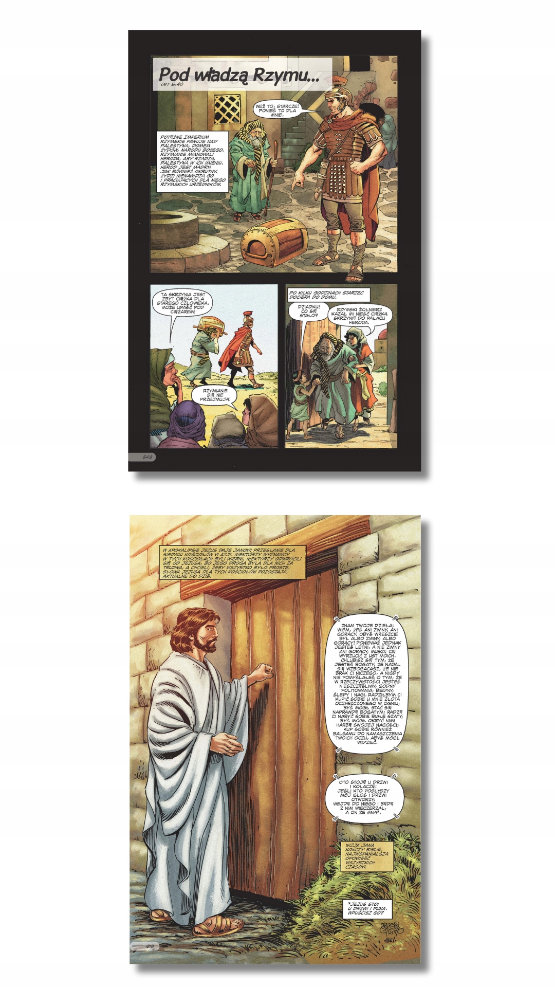 Biblia Komiks z dedykacją - rysownik Marvela - I Komunia Święta Okładka twarda