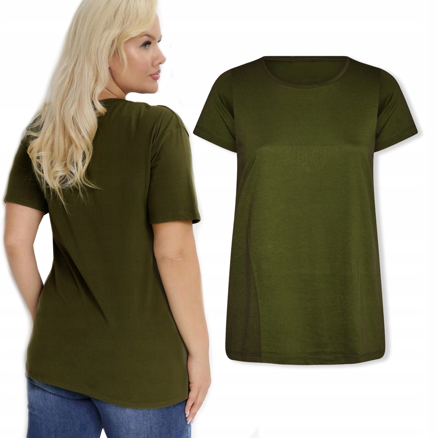 

Bluzka T-shirt Top Koszulka Bawełniana Basic #M