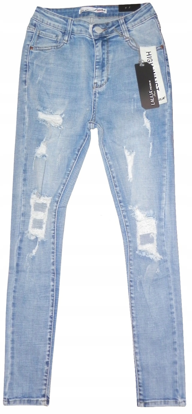 

Spodnie Damskie Jeans Laulia Dziury Przetarcia M