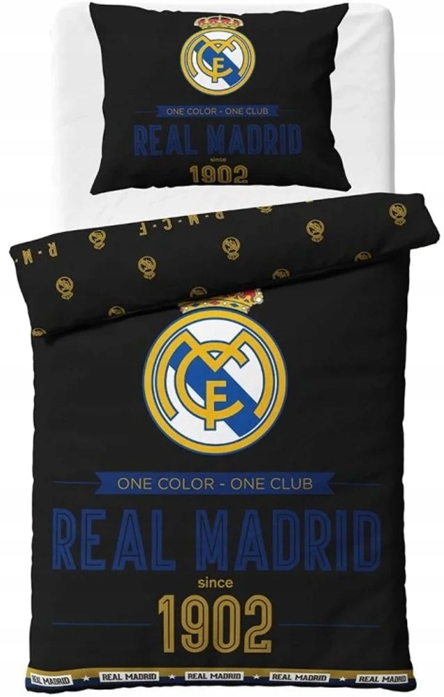 Bavlněné ložní povlečení Fc Real Madrid Royal Black