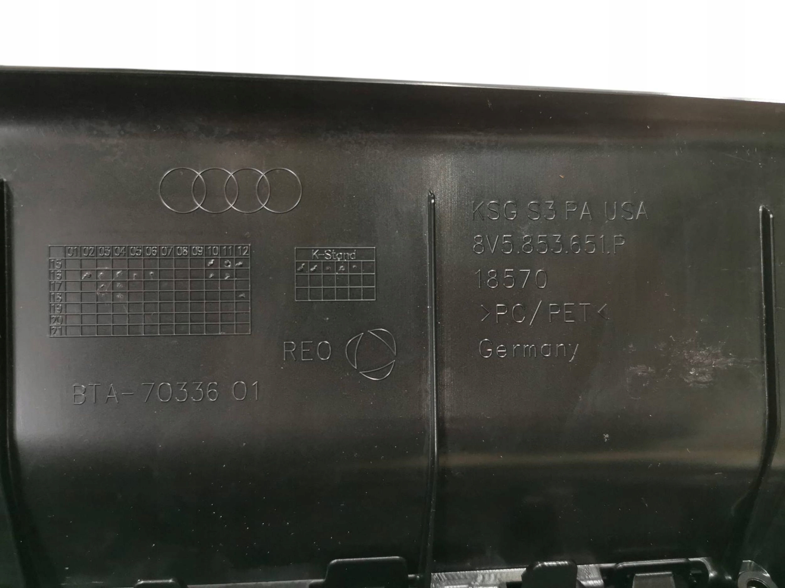 Audi 8V5 Kühlergrill FRONTGRILL Kühlergitter 8V5853651P - Thumbnail 11
