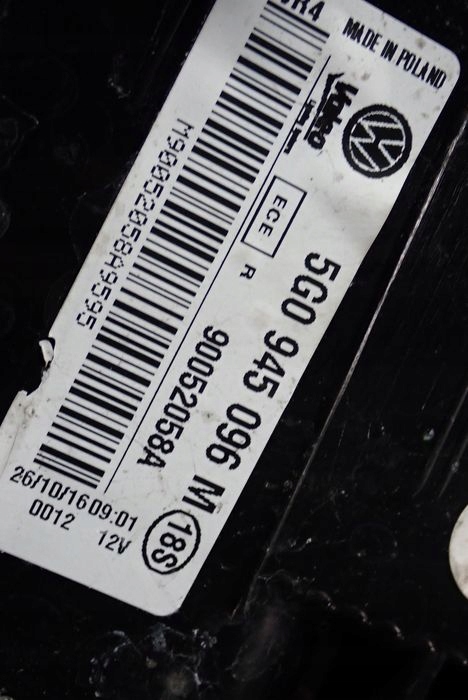 VW GOLF VII HB 12- light right rear rear part