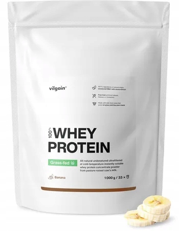 Doplněk stravy Vilgain Protein , banán, 1 kg