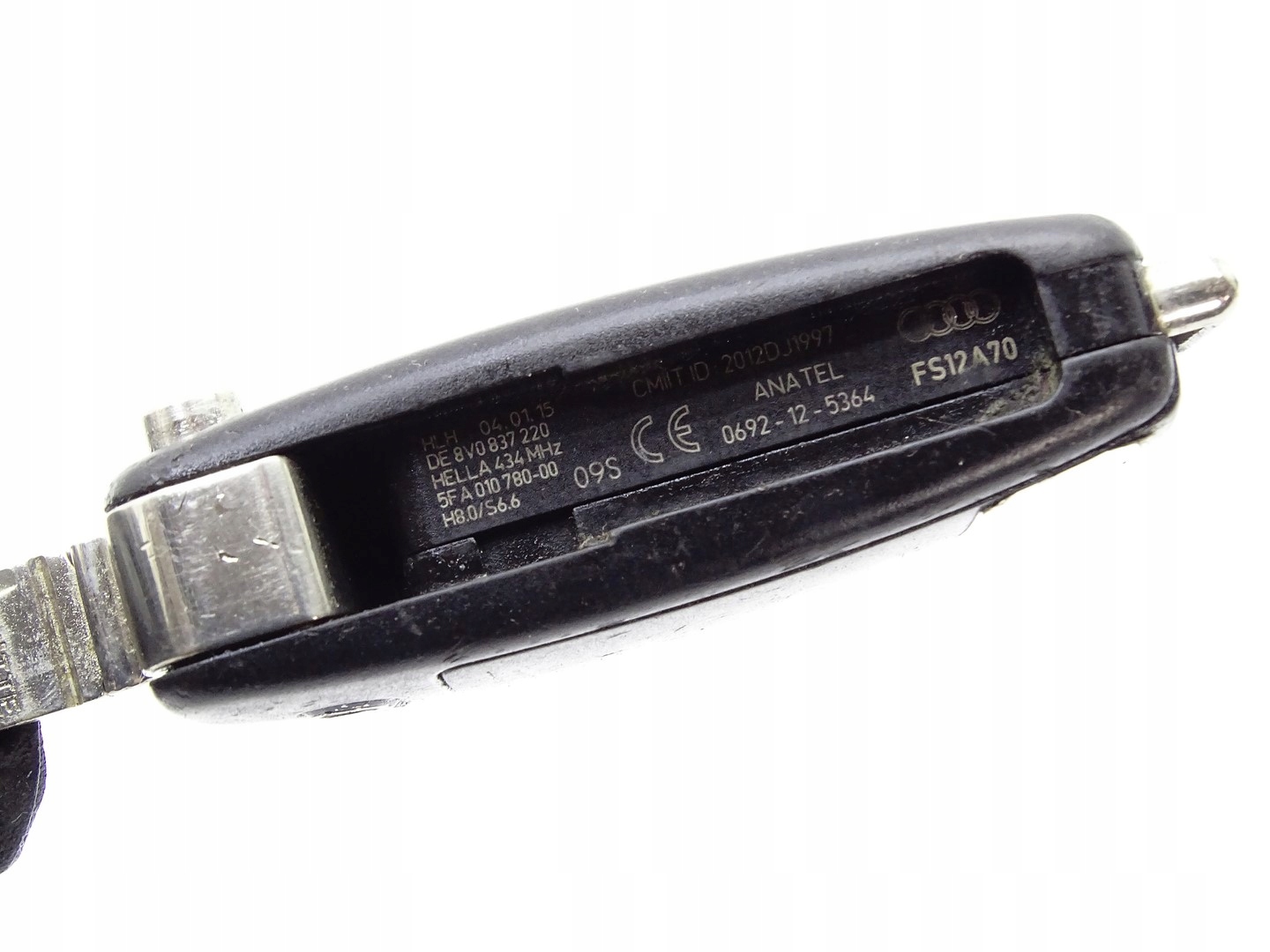 key PILOT AUDI A3 8V 434 MHz 8V0837220D