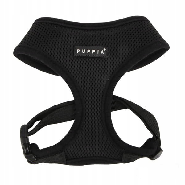 Levně postroj pro psa nebo kočku Puppia soft černý velikost: Xs