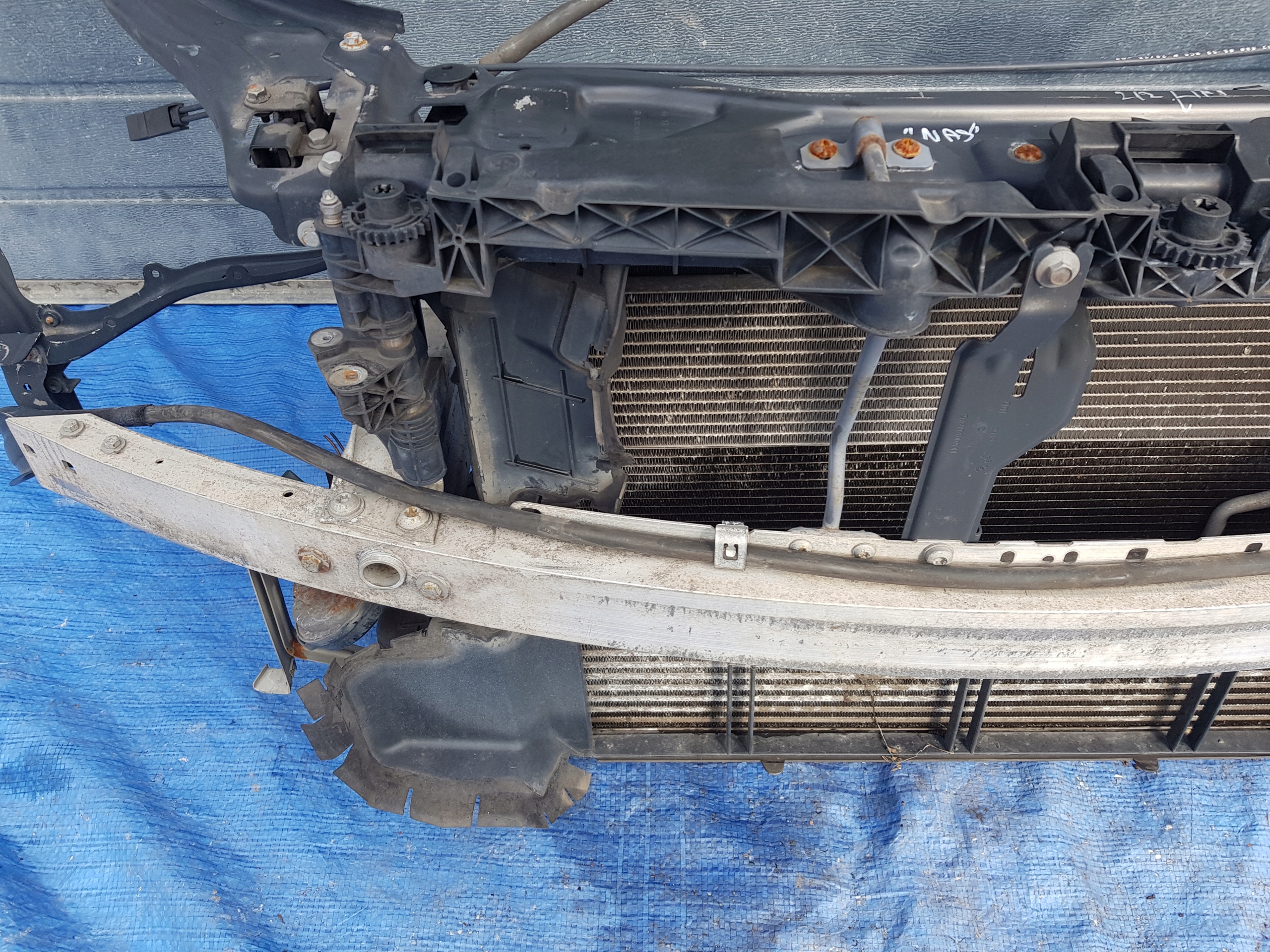 support panel for radiators radiator MERCEDES W212 LIFT 651 2.2 CDI HYBRYDA
