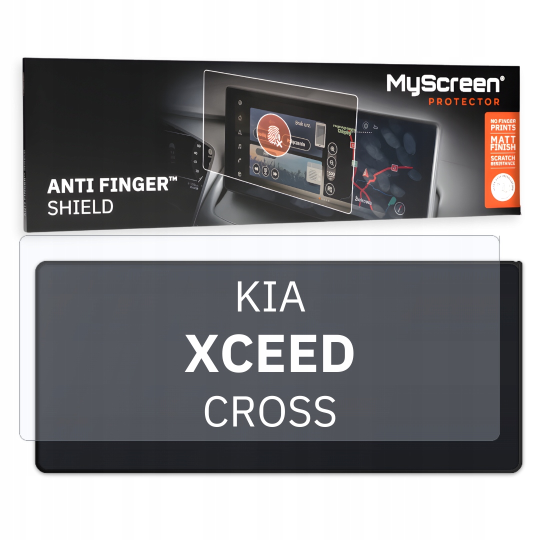 Matná fólie pro Kia Xceed Cross 2019 2022 10,25" MyScreen s ochranou proti odlepování prstů
