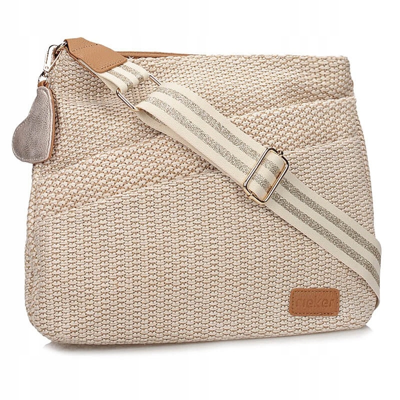 Taška Rieker H1004-62 kabelka přes rameno béžová přes rameno se zipem