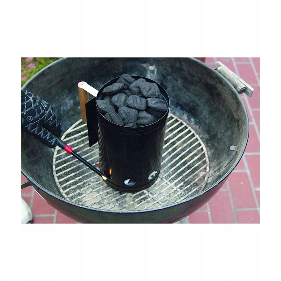 Komin do rozpalania grilla węgla brykietu 27 cm