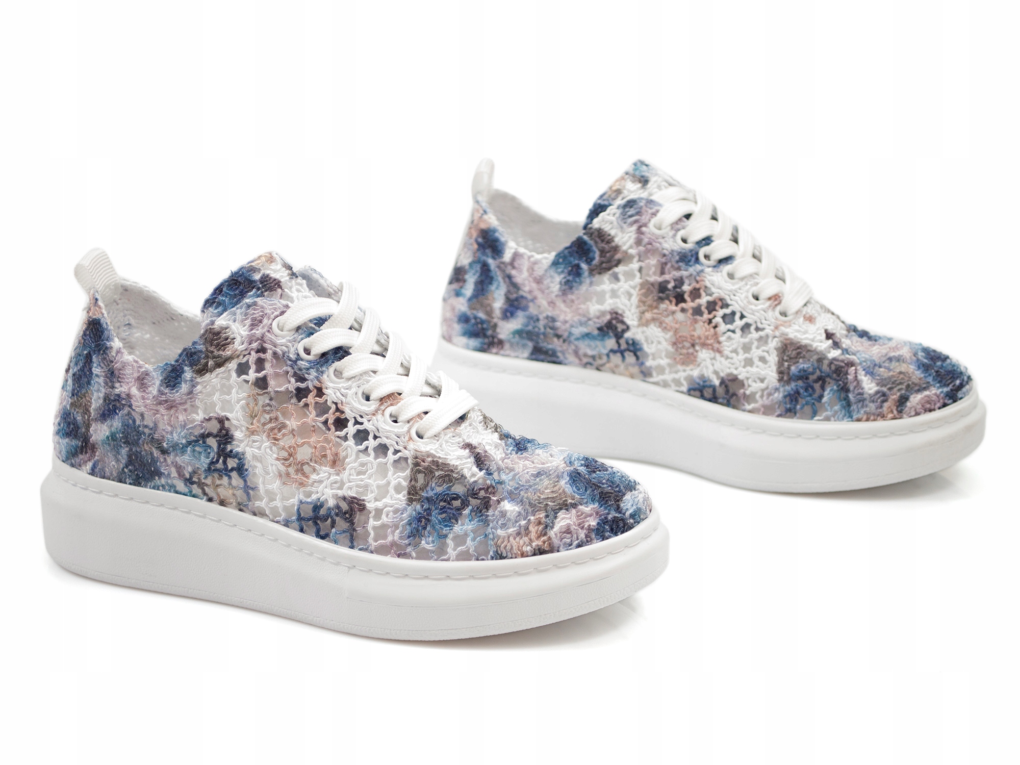 

Koronkowe letnie półbuty ażurowe sneakersy Artiker