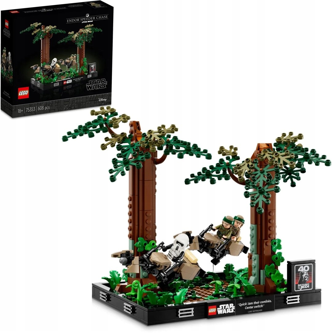 Lego Star Wars Diorama Honička na stíhačce přes Endor 75353