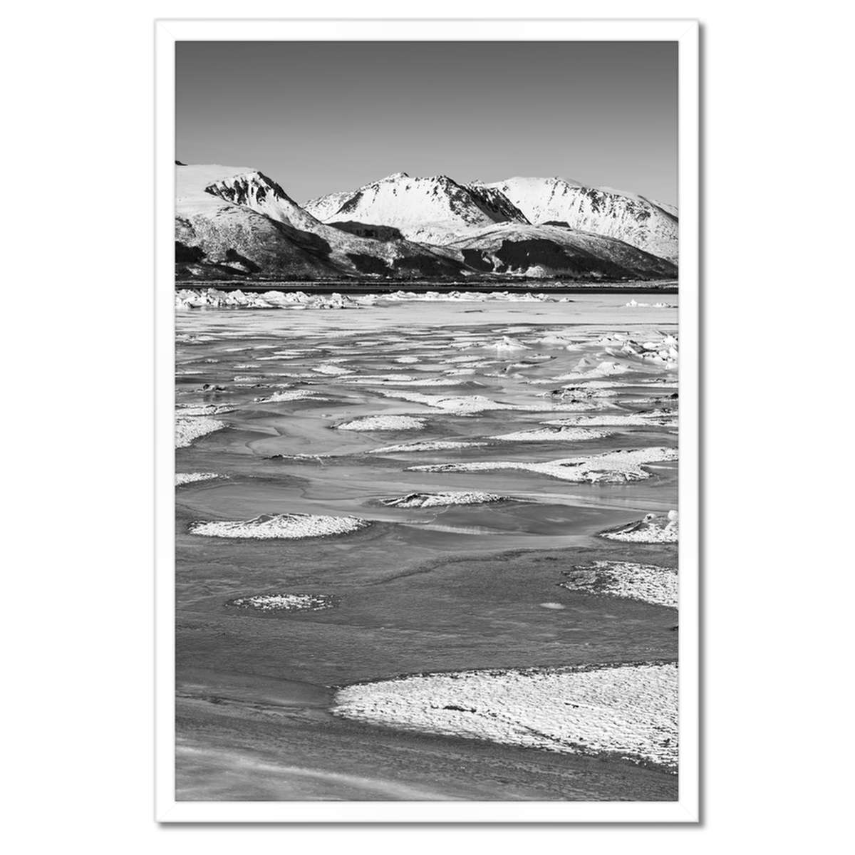 Plakáty v rámu 40x60 Zima Norsko Jezero